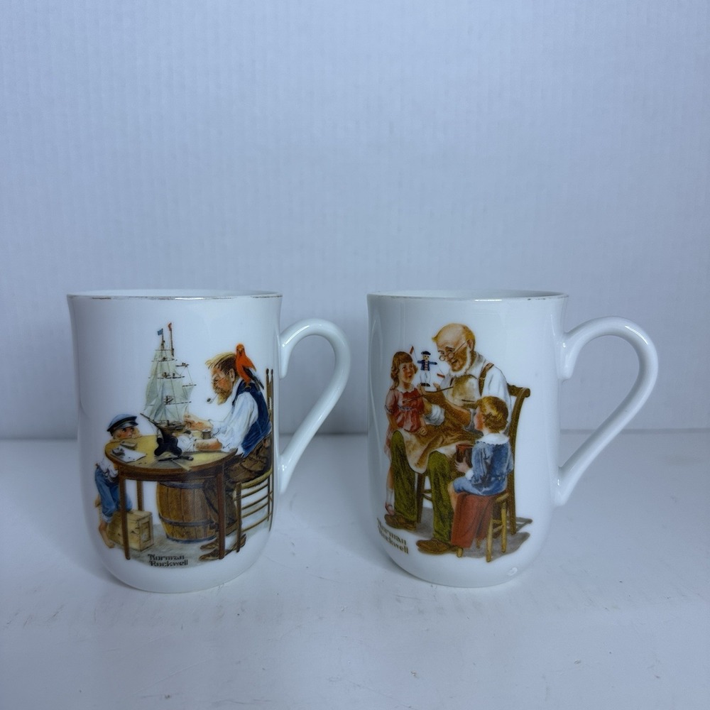Norman Rockwell Coffee Tea‎ Mug Set